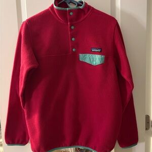 Patagonia Womens pink and blue jacket